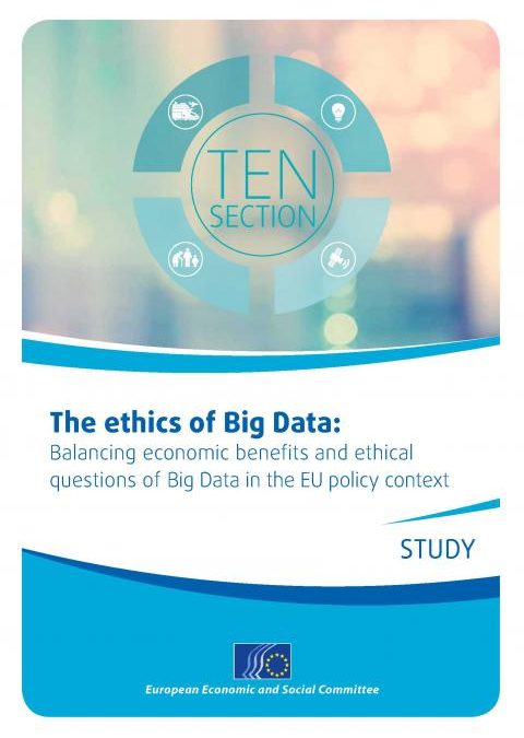 L’Unione Europea pubblica lo studio di Evodevo “Ethics and Big Data”